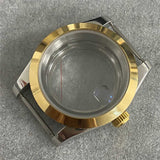 39MM Transparent Bottom Watch Case Sapphire Glass Watch Case for NH35/NH36/4R