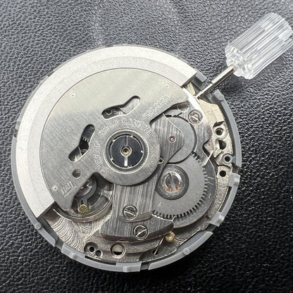 NH36A watch movement with white dial, blue lume, 3/3.8 crown positions by Seiko for precise timekeeping.