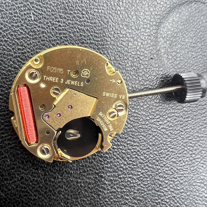 ETA F03.115 Watch Quartz Movement 3 Hands Date At 3 Movement