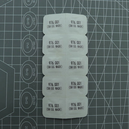 Battery fixing plate set for ETA976.001 quartz watch movement, durable 3-piece accessory.