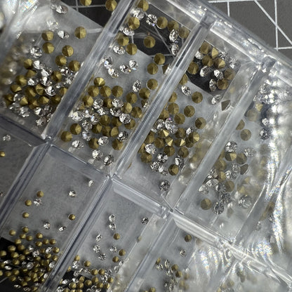 18 Sizes/BOX pointed bottom imitation diamond for watch accessories, perfect for stylish watch customization.