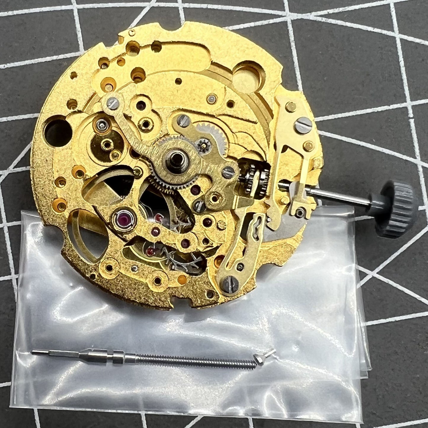 Golden Plated Automatik Uhrwerk Miyota Citizen 82S5 Mechanisch