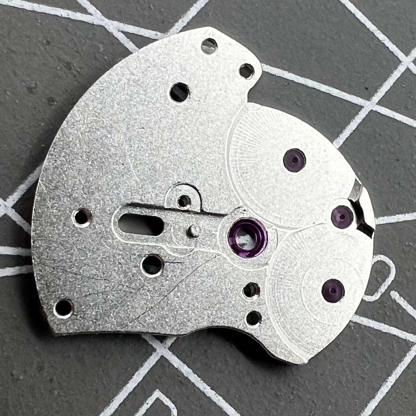 Automatic Main Wheel Bridge with Jewels for 3135 Movement, high-quality generic watch part.