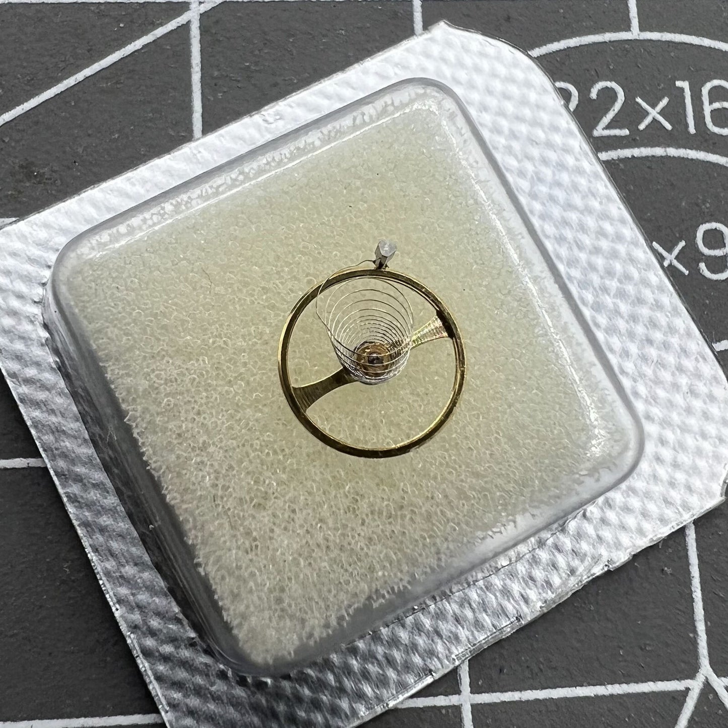 Balance wheel spare part compatible with Miyota 6T51 6601 movement, precision watch component.