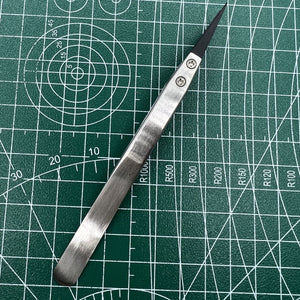 Stainless Steel Tweezers Carbon Fiber Head Tweezers Watch Repair Tool