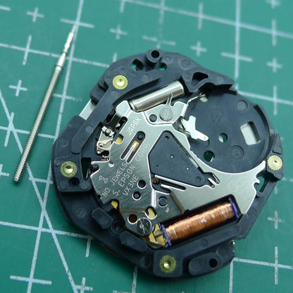 Hattori Epson VX3NE quartz watch movement, Japan-made, precise and reliable for watch repair.
