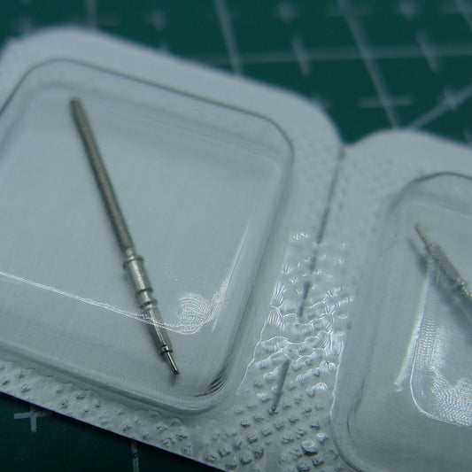 Replacement winding stems for ETA C07.111 watch movement, compatible with various watch models.