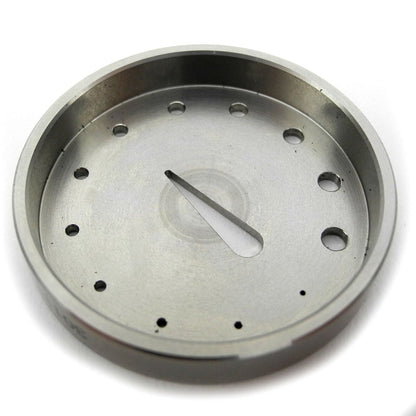 Bergeon 30110 metal tool for precise balance and hairspring holding in watch repair, ensuring accuracy and durability.