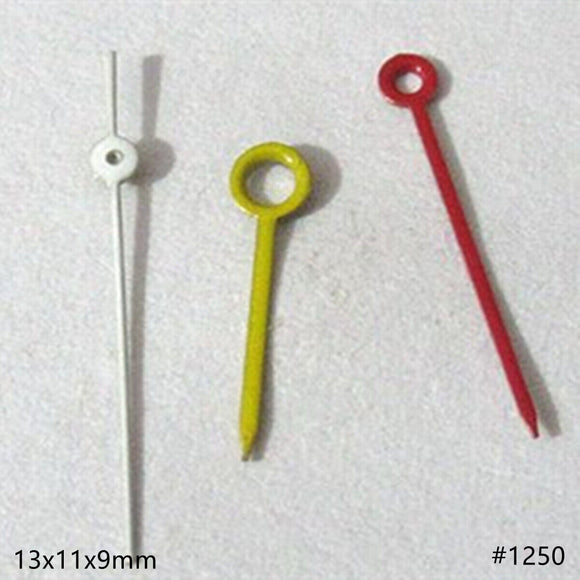 Yellow+Red+White Watch Hands Set for Miyota 2035 2115 2105 2305 Movement