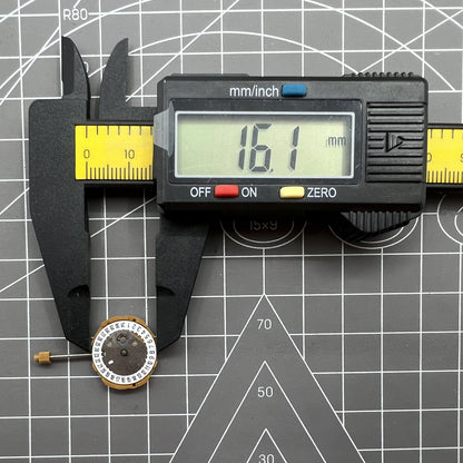 Miyota GL15 Japan quartz watch movement with date display at 6 o'clock for precise timekeeping