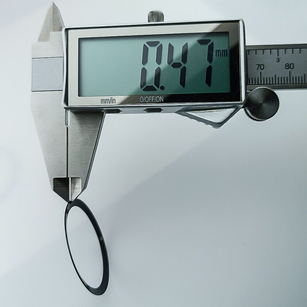 Aluminiumlegierung Vintage Uhr Lünette Braun Grün Leuchtend 36 5x30 8mm