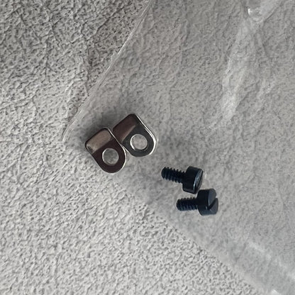 Blaue Schrauben 4 Stück und Silberne Klemmen 4 Stück passend für Seagull ST3600