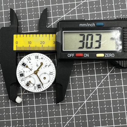 ETA 7750 Automatic Chronograph watch movement showcasing precise single calendar function by ETA.