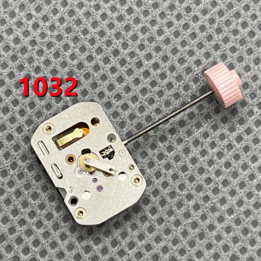 Ronda 1032 quartz watch movement with Swiss parts for precise watch repairs and replacements