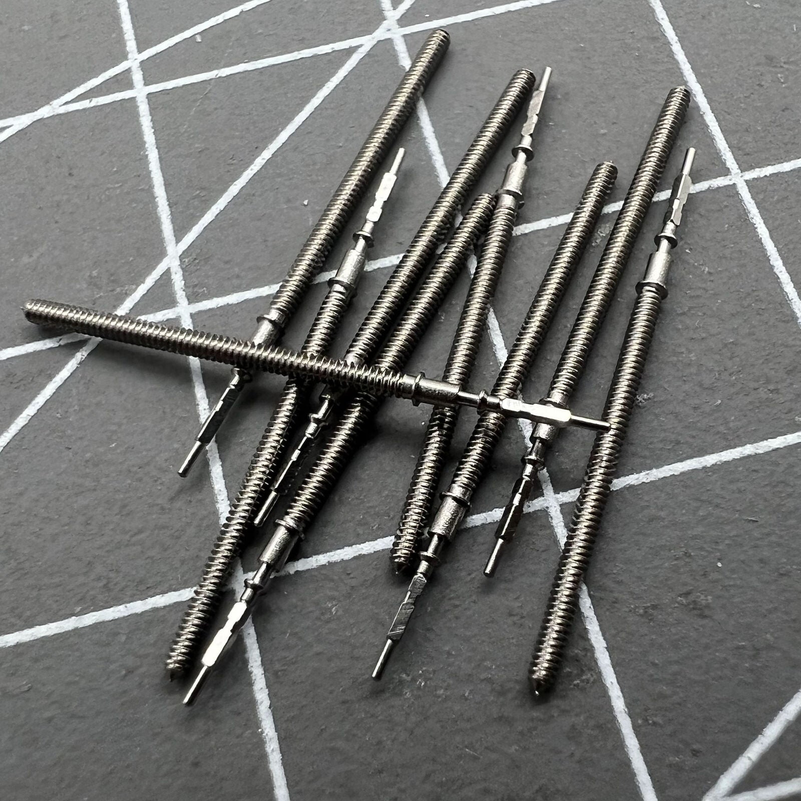 Generic watch winding stems compatible with VK63 VK64 VK67 VK68 VK61 movements for precise time adjustment.