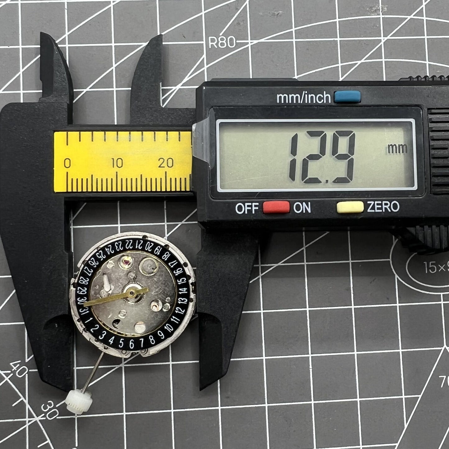 GMT Mechanical Movement Black Day Date Calendar at 6 For 2813