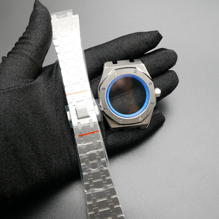 42MM 316L Edelstahl Uhrengehäuse Armband Lünette für NH35/NH36/4R35 Uhrwerk 