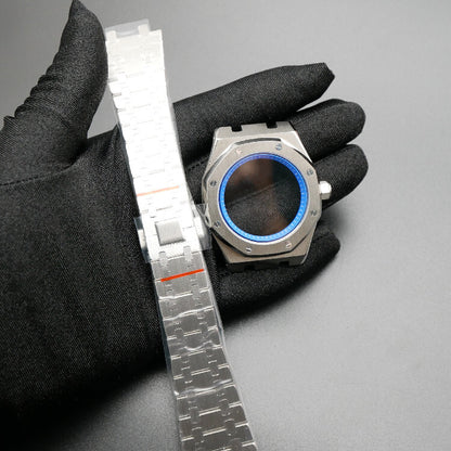 42MM 316L Edelstahl Uhrengehäuse Armband Lünette für NH35/NH36/4R35 Uhrwerk 