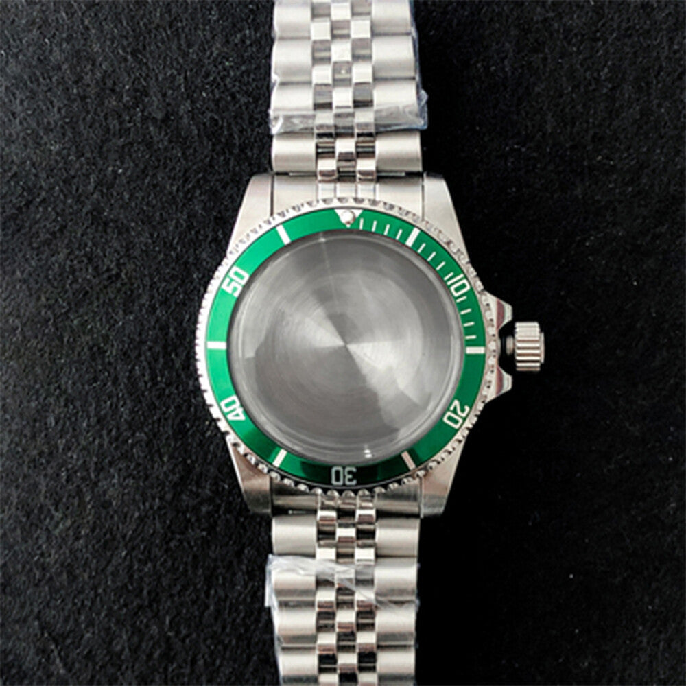 39.5mm Watch Case Stainless Steel Case+Watch Strap Band for NH35/NH36 Movement