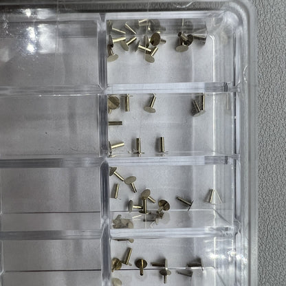 Swiss Horotec MSA99 153 60 metal watch dial repair pins set in box for precise watchmaking tasks