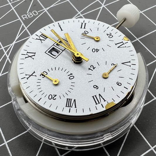 Shanghai 7750 Einzelkalender bei 12 kleinen Sekunden @ 3 Automatisches mechanisches Uhrwerk