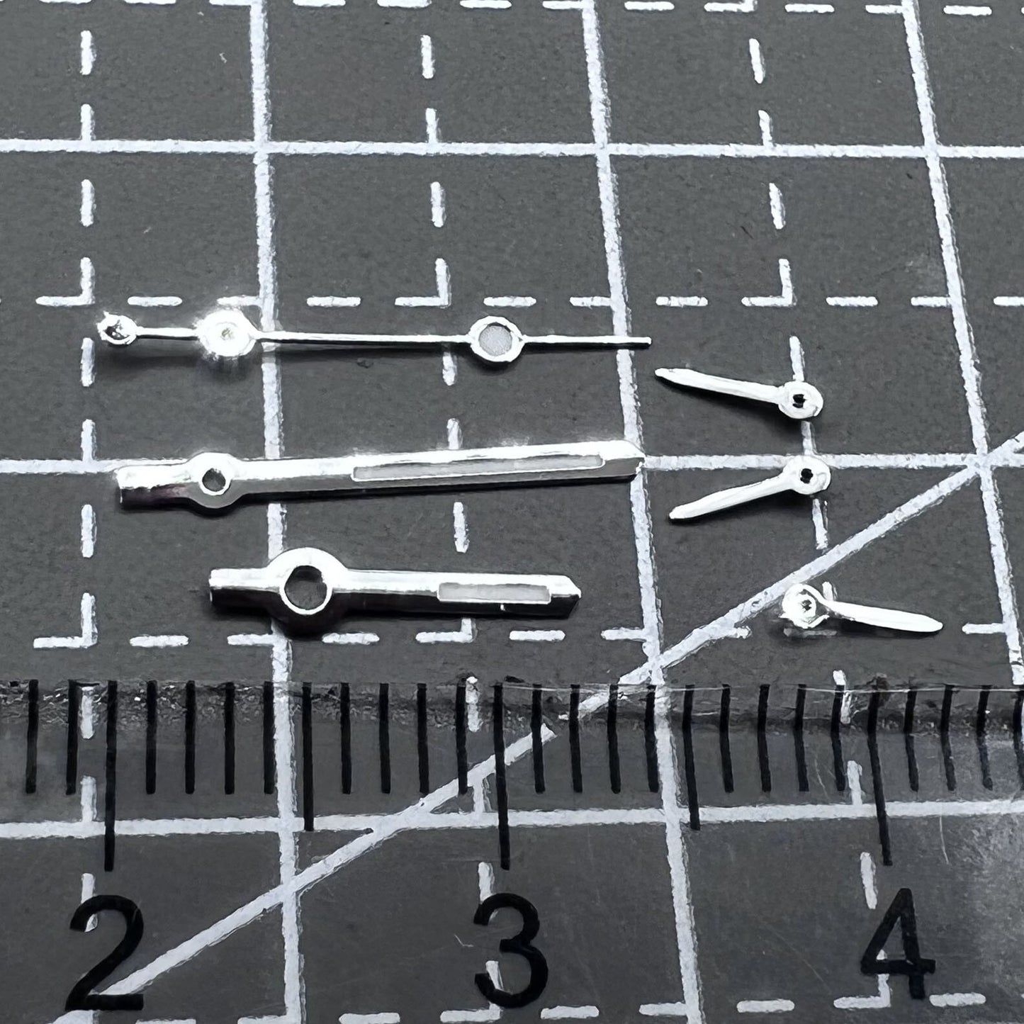 2 Sets Pack Leuchtende Grüne Zeiger Mit Silberrand Pfeilform Für VD53 VD54 VD57