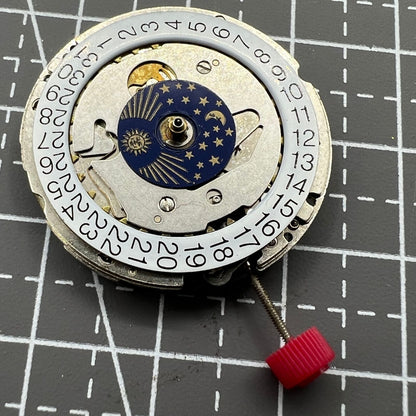 ISA 1198 Quarzwerk, Schweizer Uhrwerk, Mond- und Sternphase, Reparaturteil für Uhren 