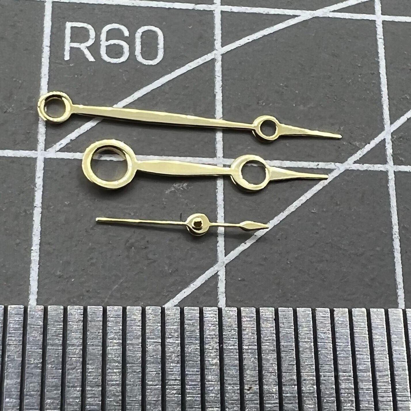 No Lume golden watch hands, precision fit for Seagull ST3600 and ETA6497 movements.