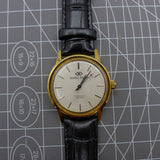 Beijing Double Rhomb Manual Mechanical Watch Golden Case Silver Nail