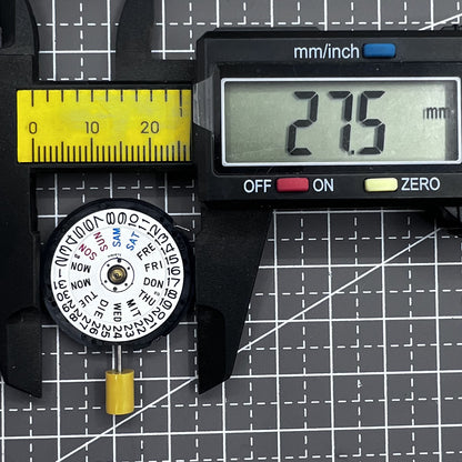 Seiko 5M63A quartz watch movement, precision Japan model for reliable timekeeping.