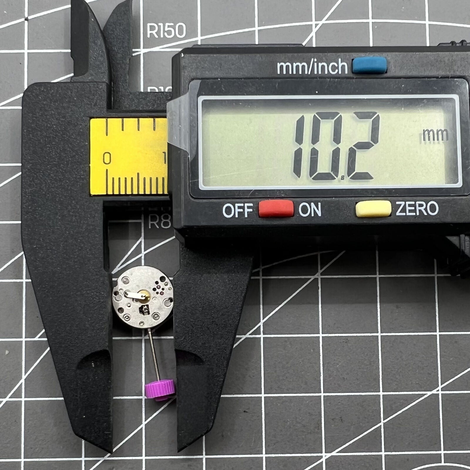 Ronda 1042 quartz watch movement with two hands, precise timekeeping for watch repairs and replacements.