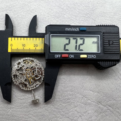 Hangzhou 2189 Automatikwerk Hohler Silberner Rotor Drei Zeiger Uhr