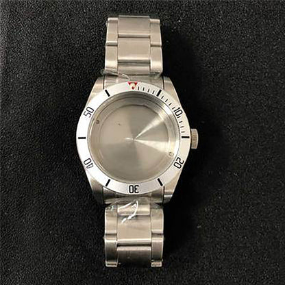 Boîtier de montre 10 types + bague en aluminium + bracelet 41 mm en verre saphir/minéral pour NH35/NH36 