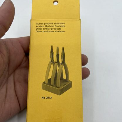 Bergeon 2512 smooth box jointed round nose pliers 115mm for precise watch repair and jewelry work