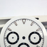 Wholesale Green Luminous Matted White Watch Dial for VK63 Quartz Movement