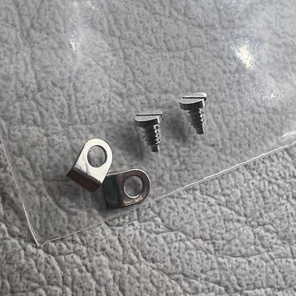 Vis x4 + colliers x4, colliers de serrage argentés + vis pour Seagull ST3600 ETA6497 