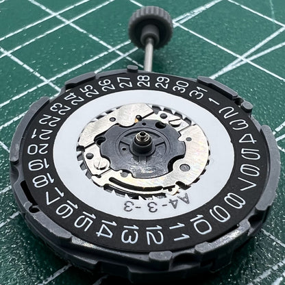 Miyota 6L76 black disk quartz watch movement, reliable brand spare part for watch repair
