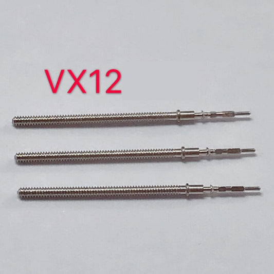 Lot de 10 tiges de remontoir pour mouvement à quartz VX12, VX32 et VX42