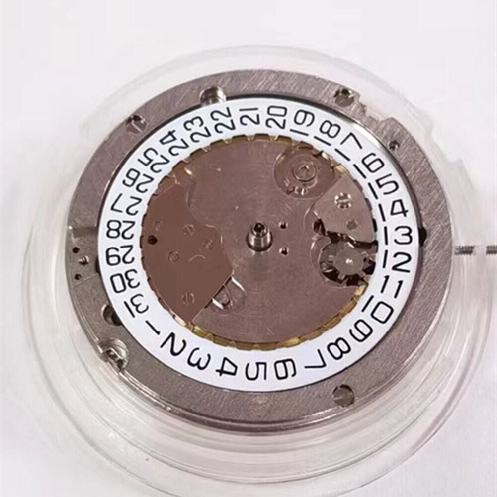 Seagull ST2551 automatic watch movement with 3 hands and date display at 3 o'clock, China made.