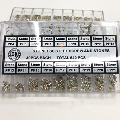 Assort Size Rhinestone Diamond Watches Parts Stainess Steel Stone Watch Repair