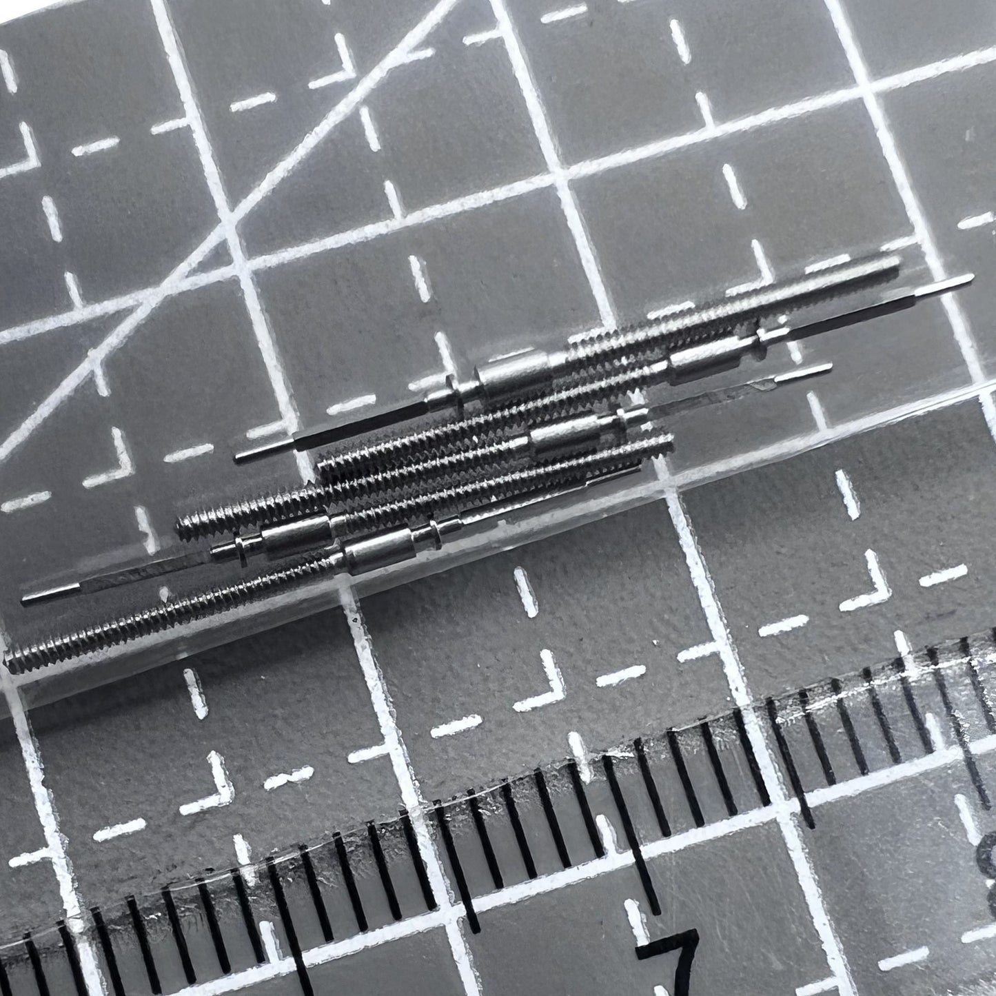 Replacement winding stem pins for Ronda movements 1002, 1012, 1017, 1004 - precise watch accessory.