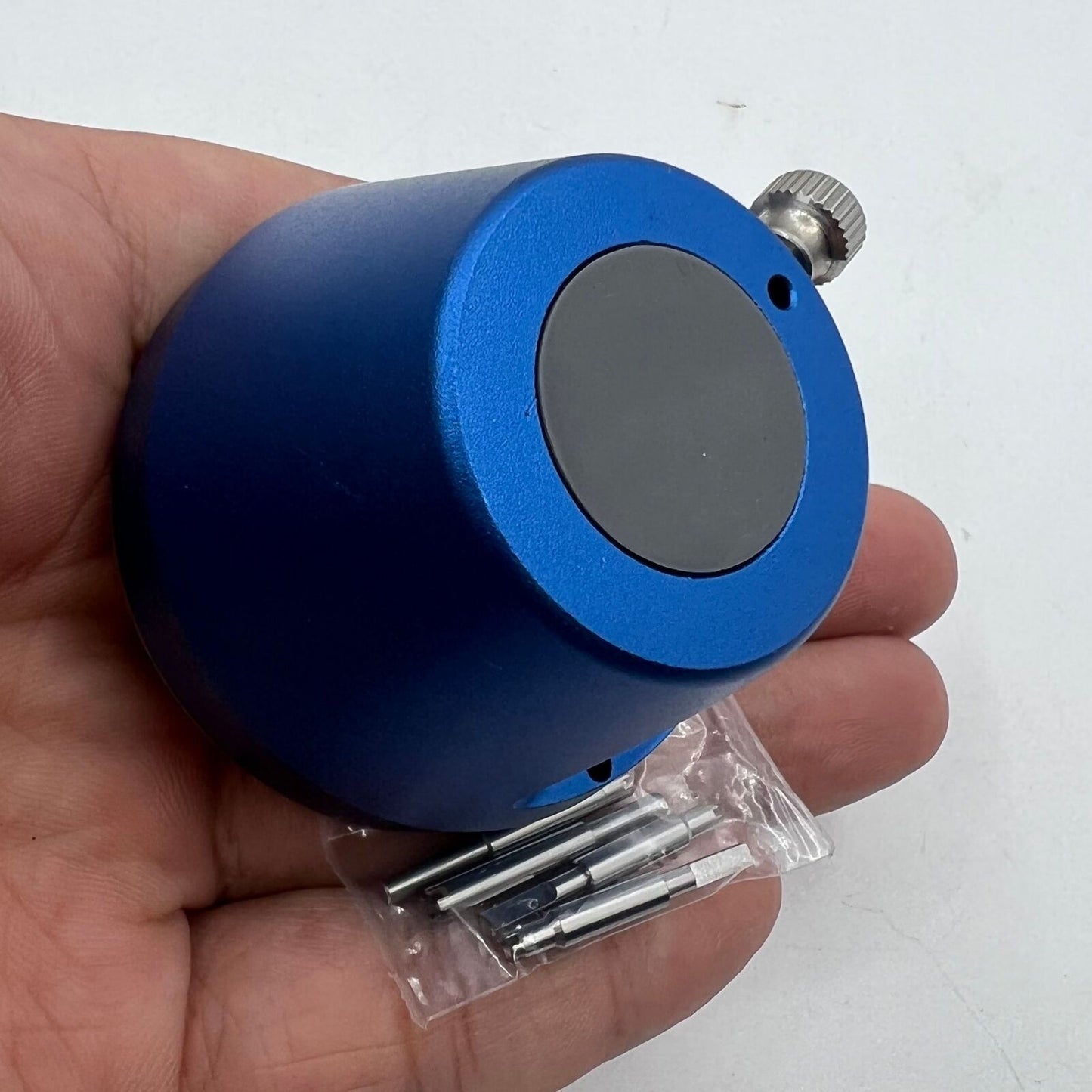 RICHARD MILLE stainless steel watch screwdriver set with precision tips for RM watch repairs and adjustments.