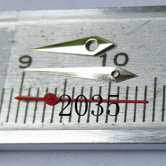 Silver arrow-shaped second hand for Miyota 2035/2115/2105/2305 watches, precise timing accessory