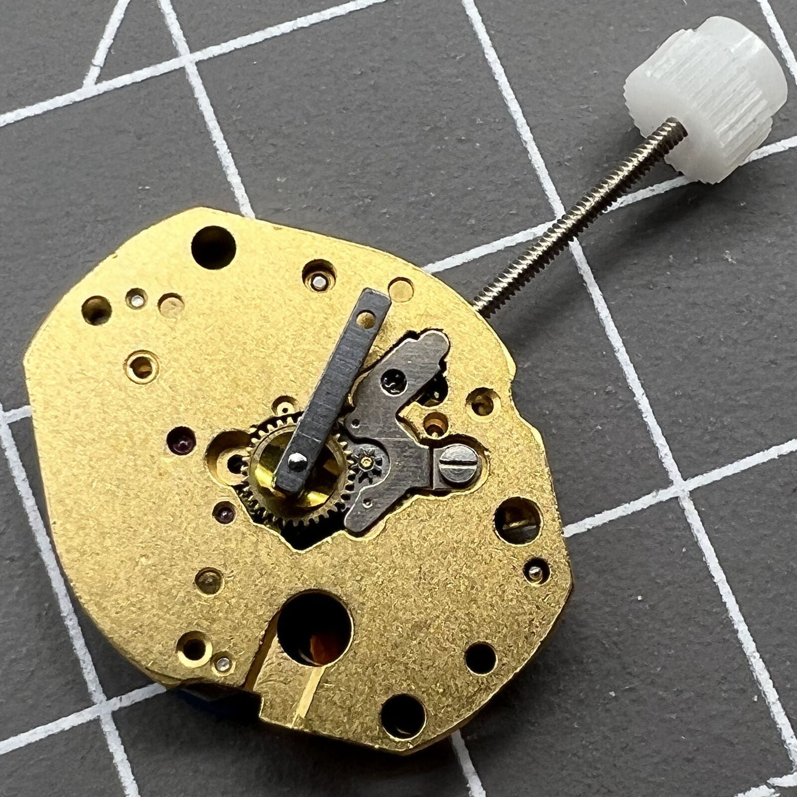 Swiss Made ETA579.005 quartz watch movement with 2/3 hands for precise timekeeping in accessories.