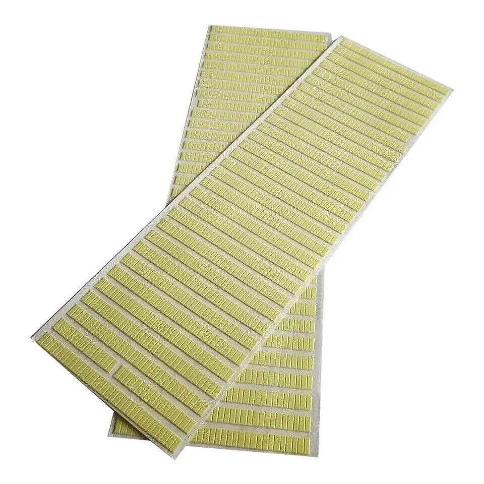 Set of 3/5/10 ceramic 2x5mm watch dial feet bezel stickers for precise watch repair.