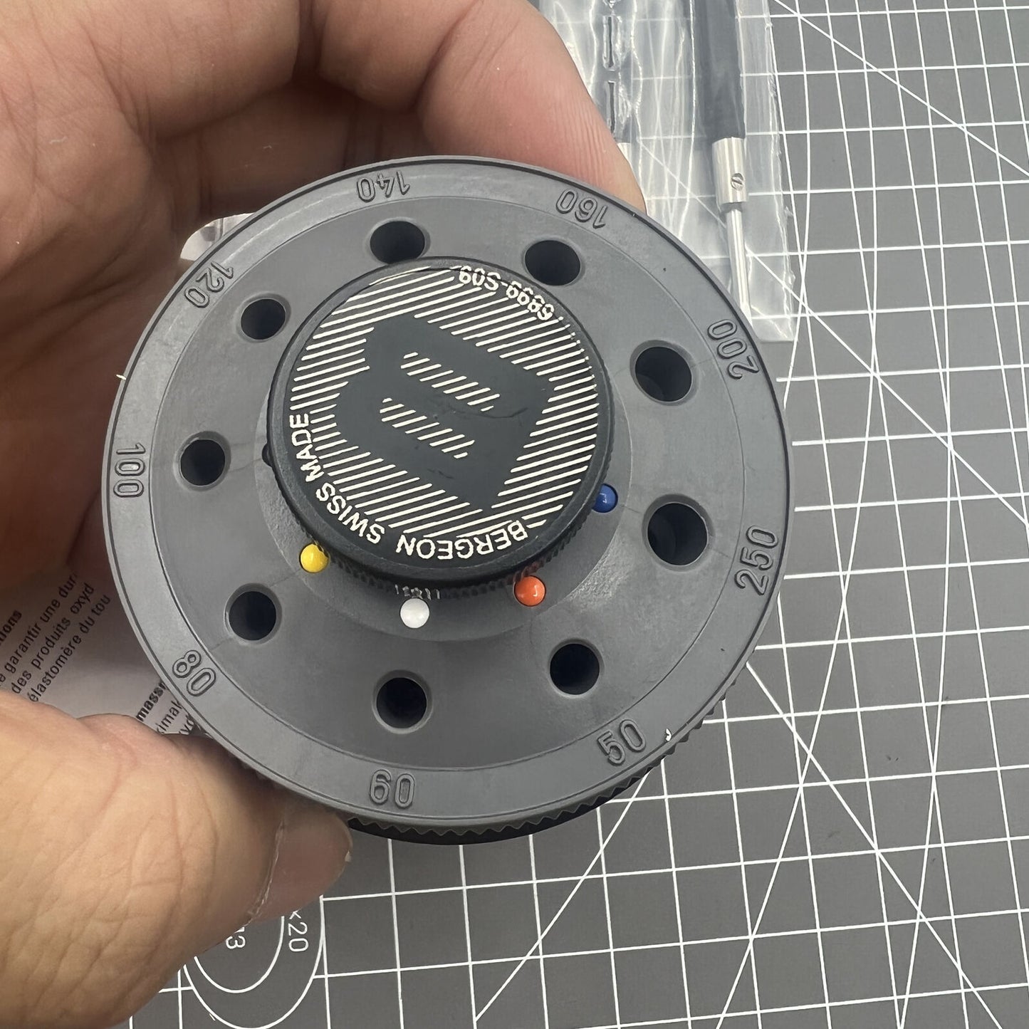 Bergeon 6899-S09 Swiss Made stainless steel 9-piece ergonomic screwdriver set for watch repair.