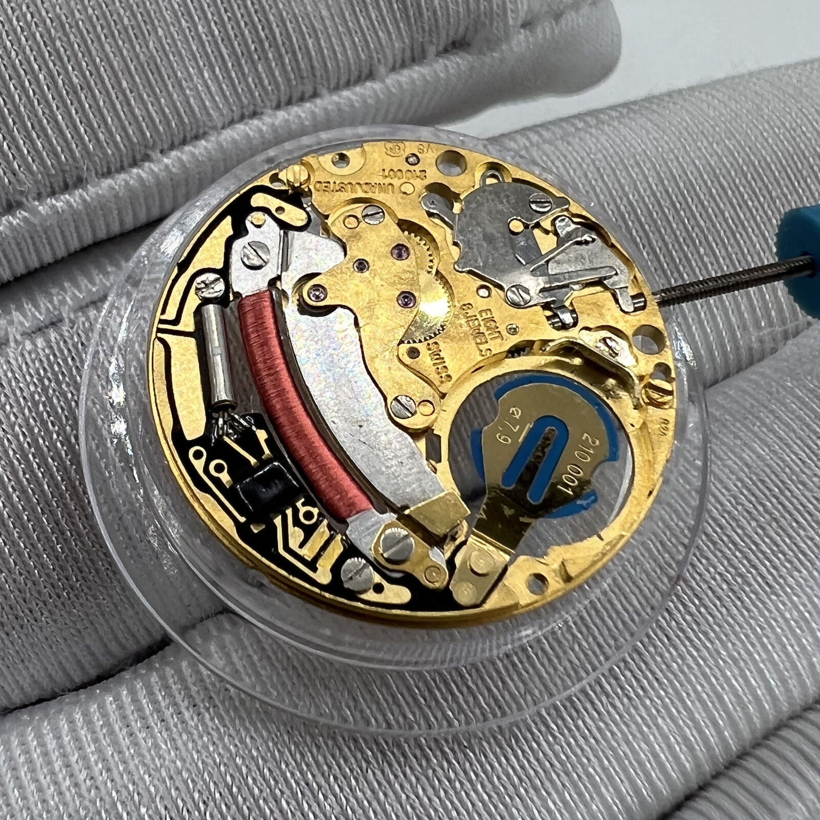 Swiss Made ETA 210.001 quartz watch featuring 2-hand precision for accurate timekeeping and durable Swiss movement.