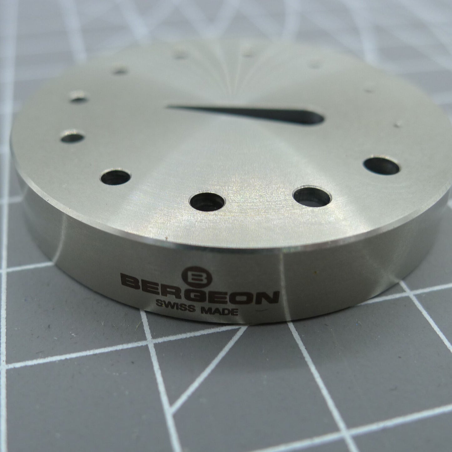 Bergeon 30110 Swiss Made tool for precise watch balance and hairspring adjustments in repair.