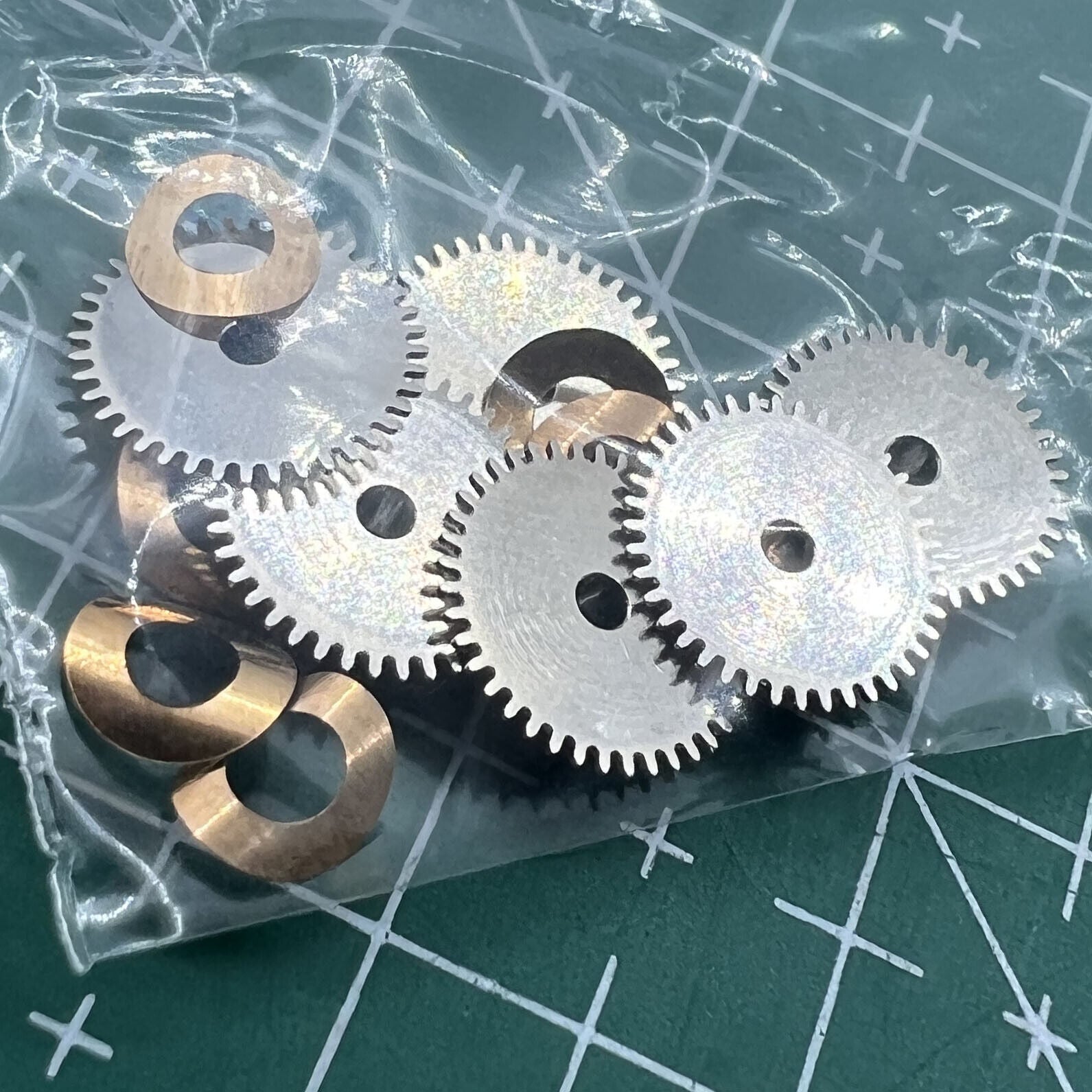 Hour wheel and train bridge for Seagull ST3600 ETA6497 watch movement, branded Wholesale Hour, precise gear parts for repairs.