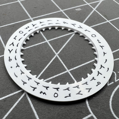 Arabic date disk wheel for Seiko NH35 automatic mechanical watch movement, precise replacement part.